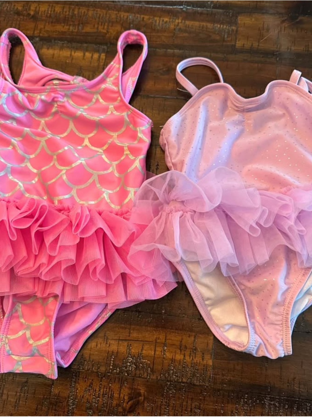 Toddler Pink Ruffle Tutu Swimsuits